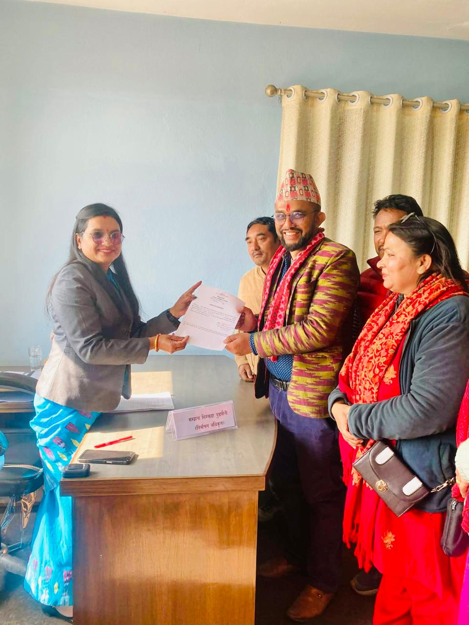  ललितपुर क्षेत्र नम्बर २ बाट युवा अर्थशास्त्री रमेश आचार्यले गरे मनोनयन 